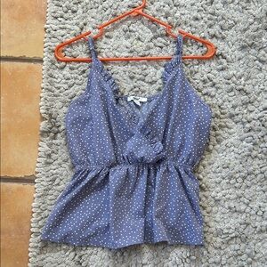 Papaya Navy Polka Dot Camisole